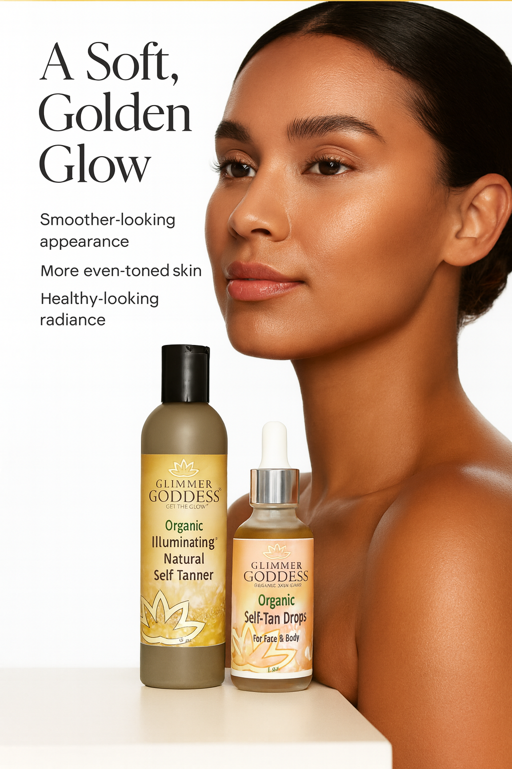 Organic Self Tanner & Self Tan Drops Bundle – Natural Sunless Tanning Kit